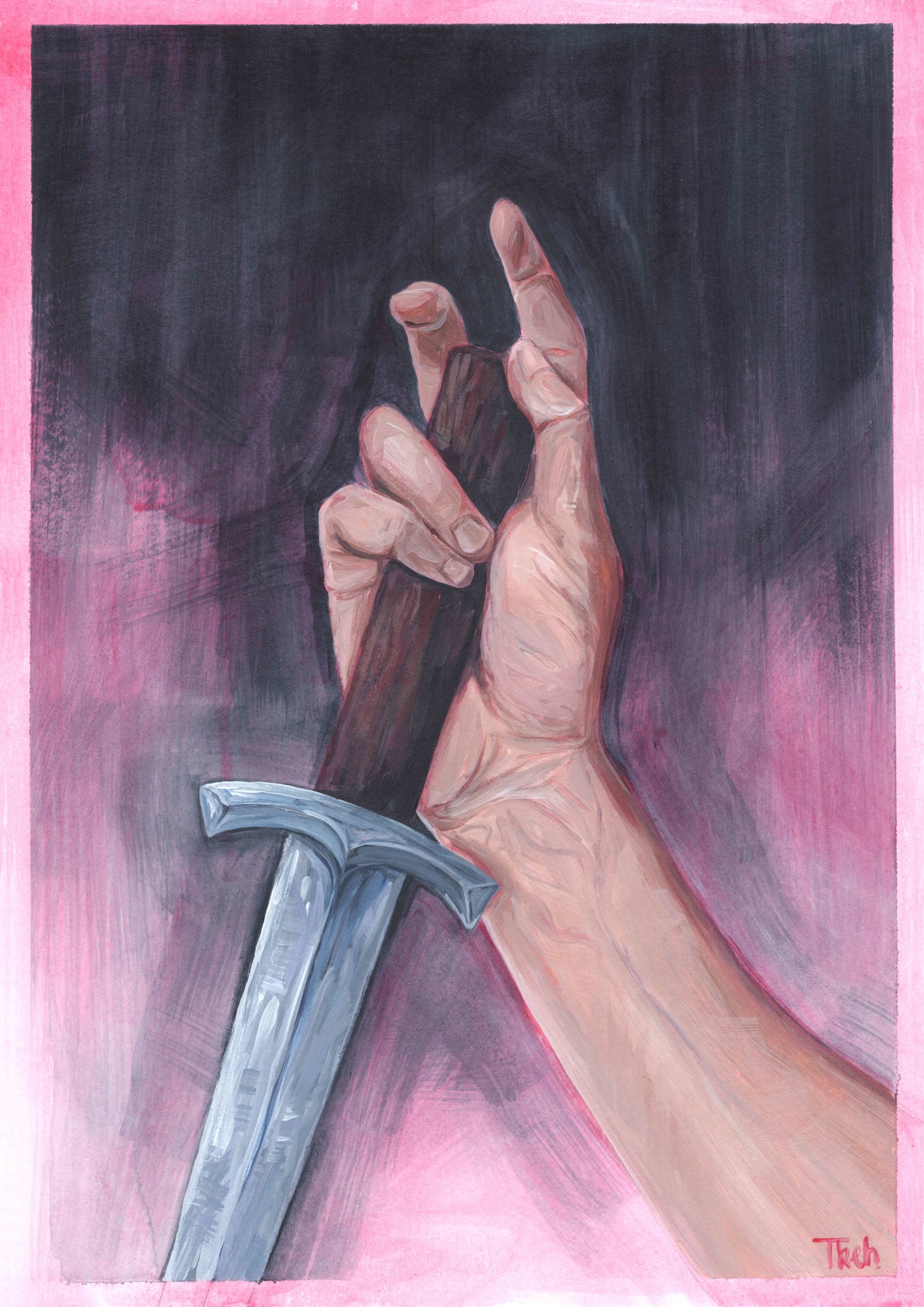 Hand & Dagger Study 2 | Original Painting