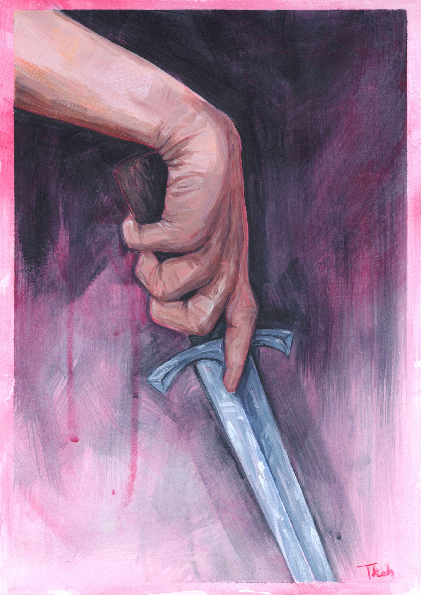 Hand & Dagger Study 1 | Original Painting
