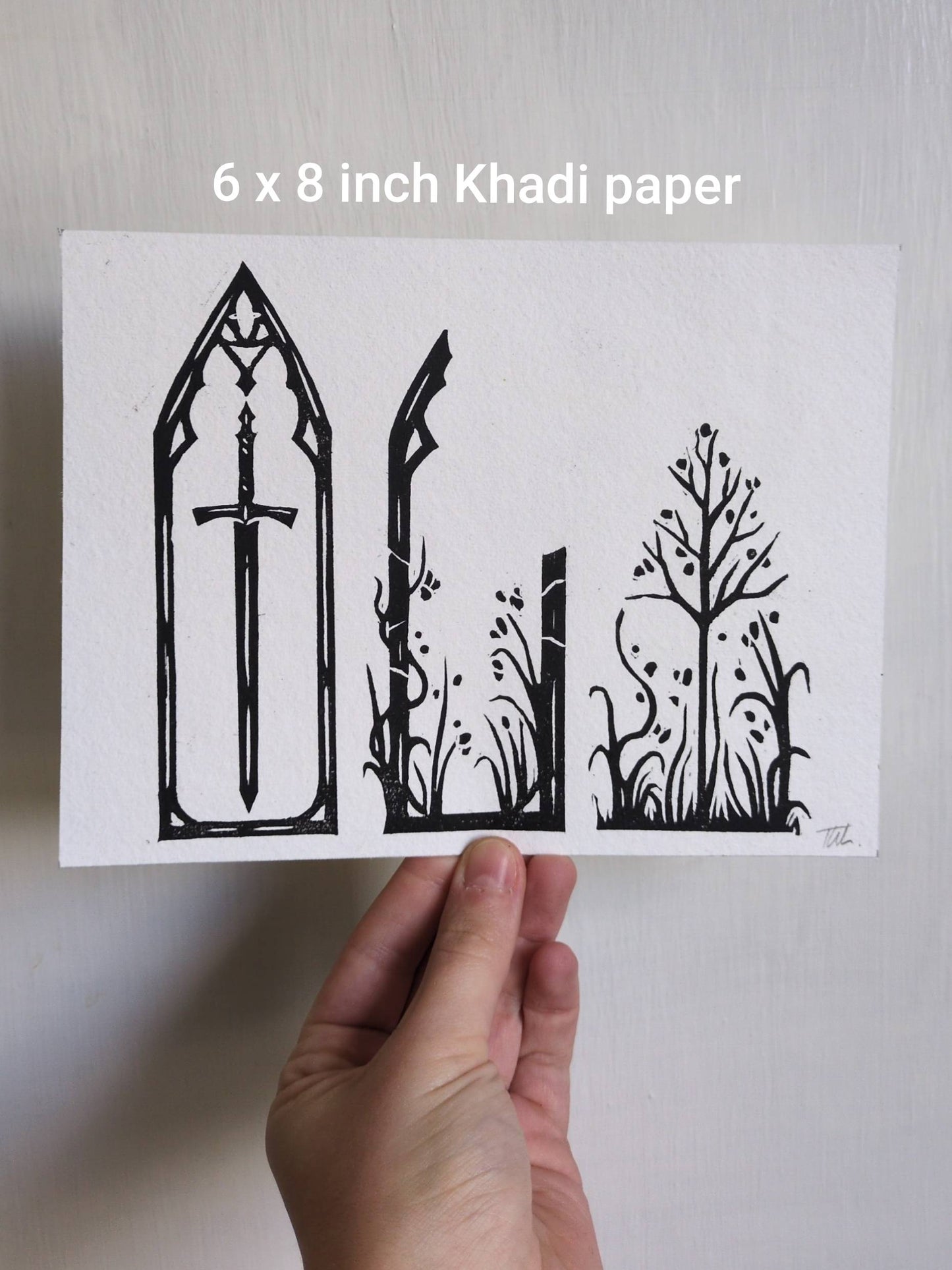 Everything Ends | Original Lino Print