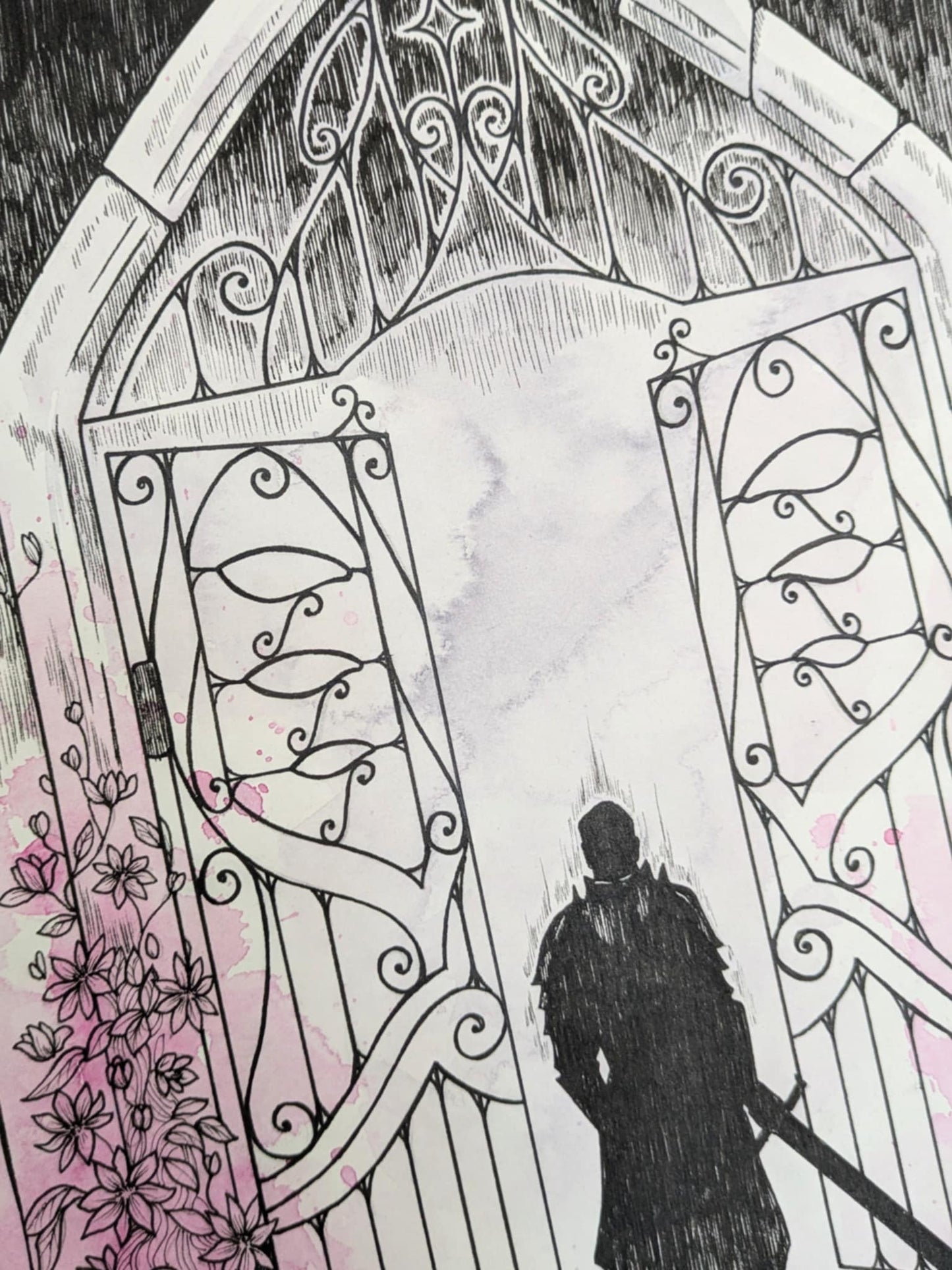 The Gate | Original Pen & Watercolour