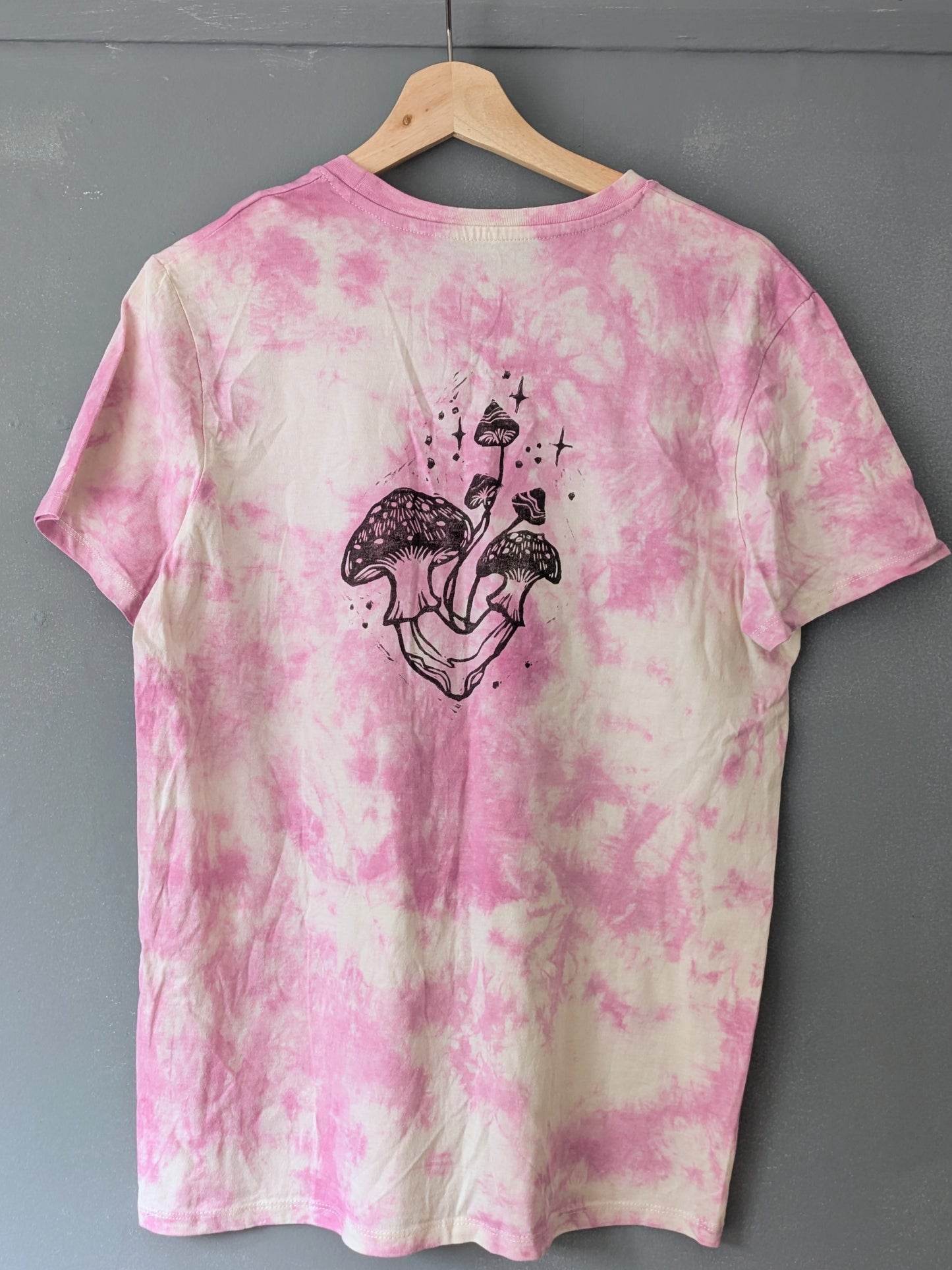 'Mushroom' Hand-printed T-shirt