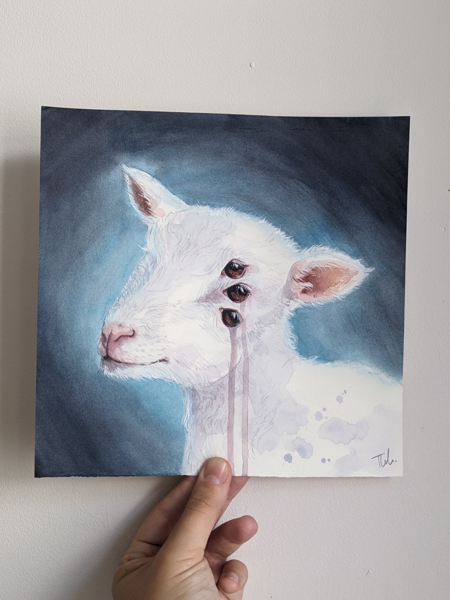 Three Eyed Lamb | Original Painting