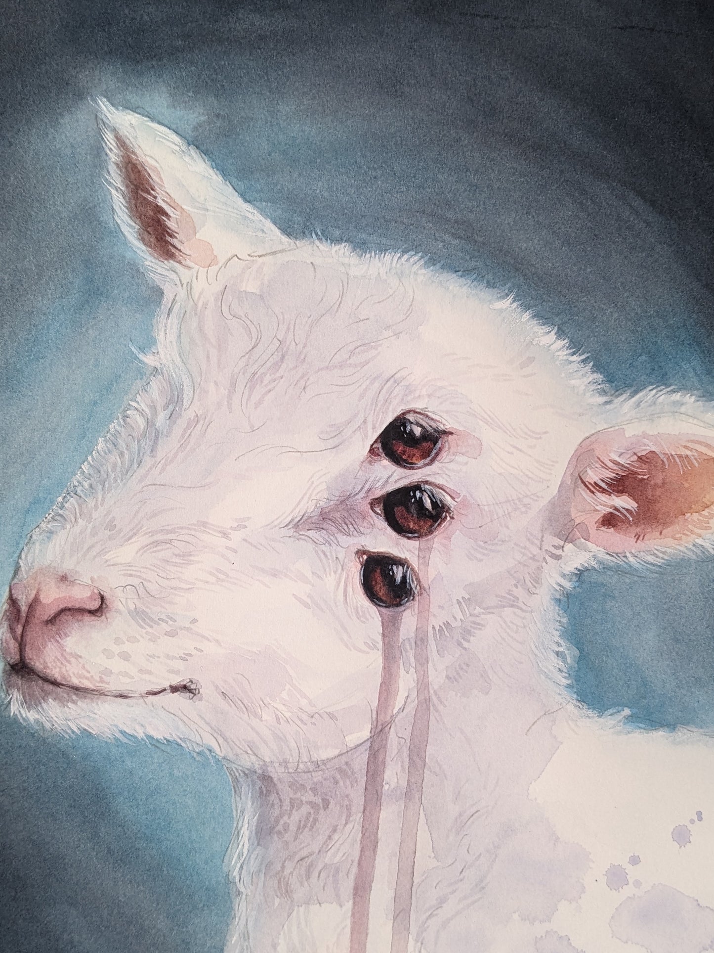 Three Eyed Lamb | Original Painting