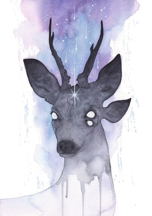 Celestial Deer | A5 or A4 Art Print