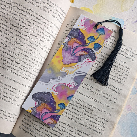 Trippy Mushrooms (yellow) Bookmark