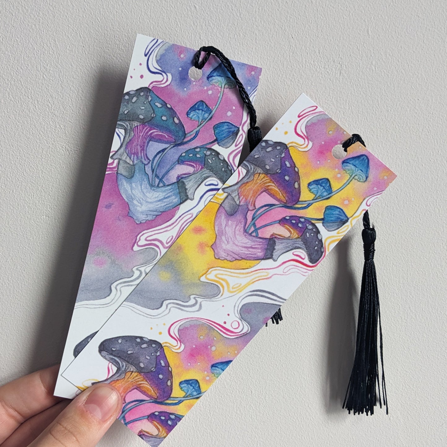 Trippy Mushrooms (yellow) Bookmark