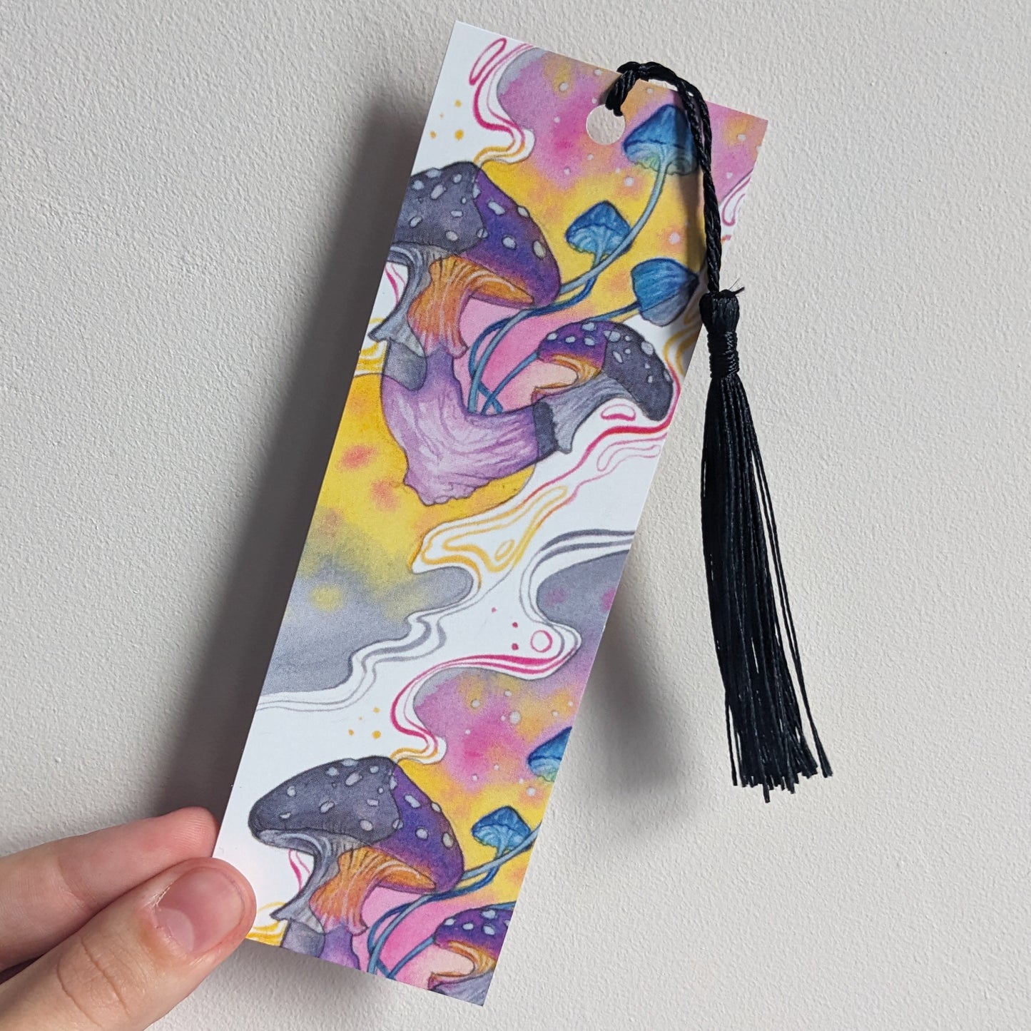 Trippy Mushrooms (yellow) Bookmark