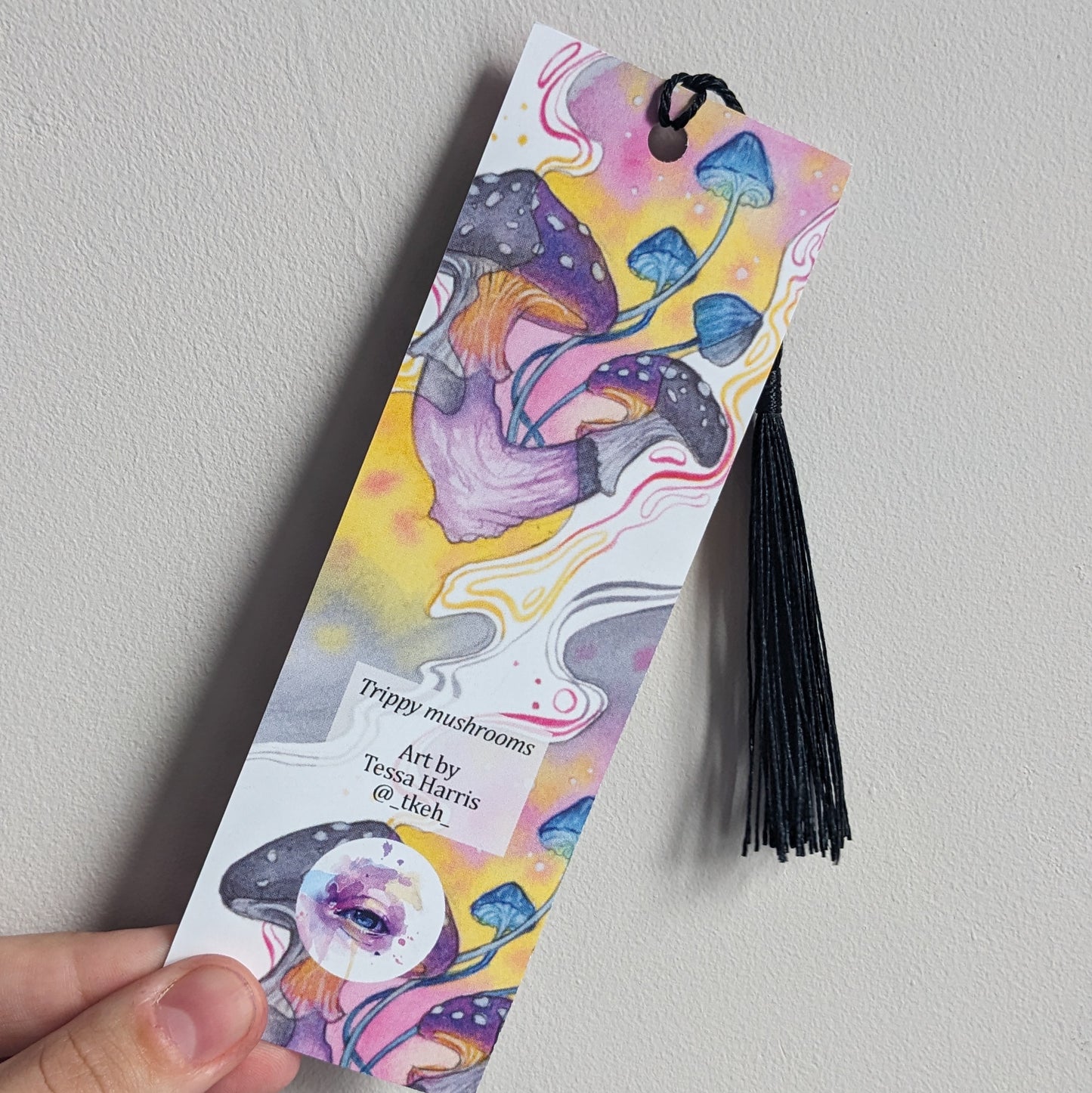 Trippy Mushrooms (yellow) Bookmark