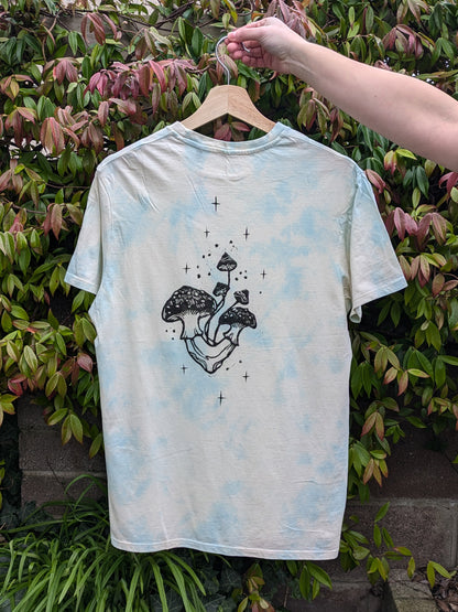 'Mushroom' Hand-printed T-shirt