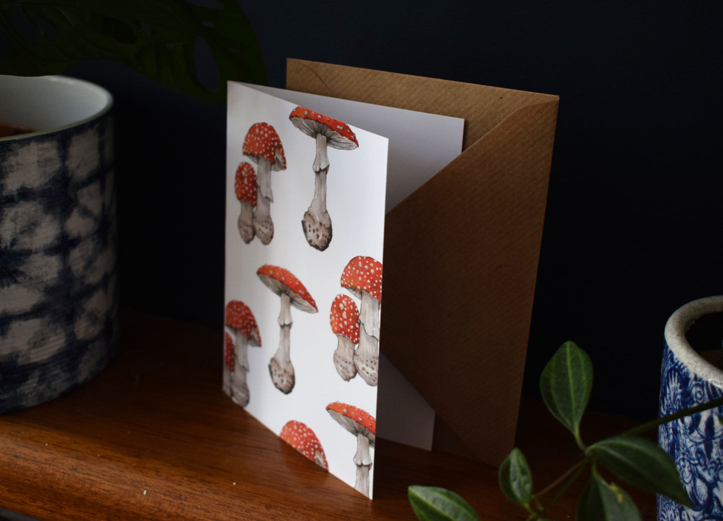 Fly Agaric Toadstool Mushroom Greeting Card