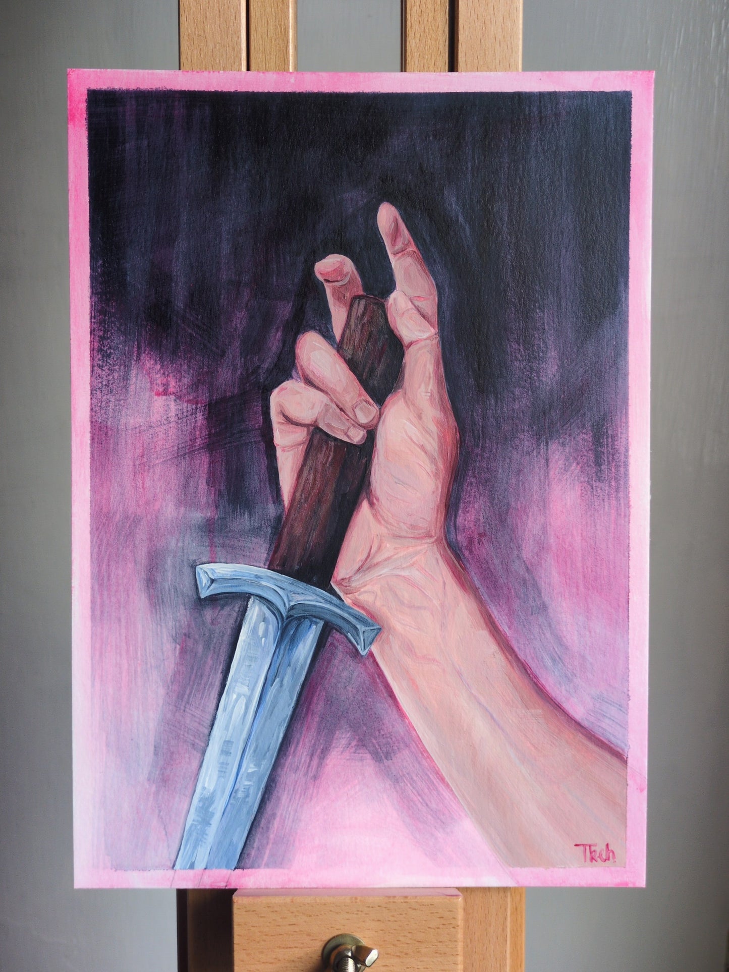 Hand & Dagger Study 2 | Original Painting