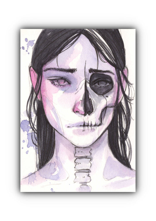 Not Quite Living - Skull Sticker