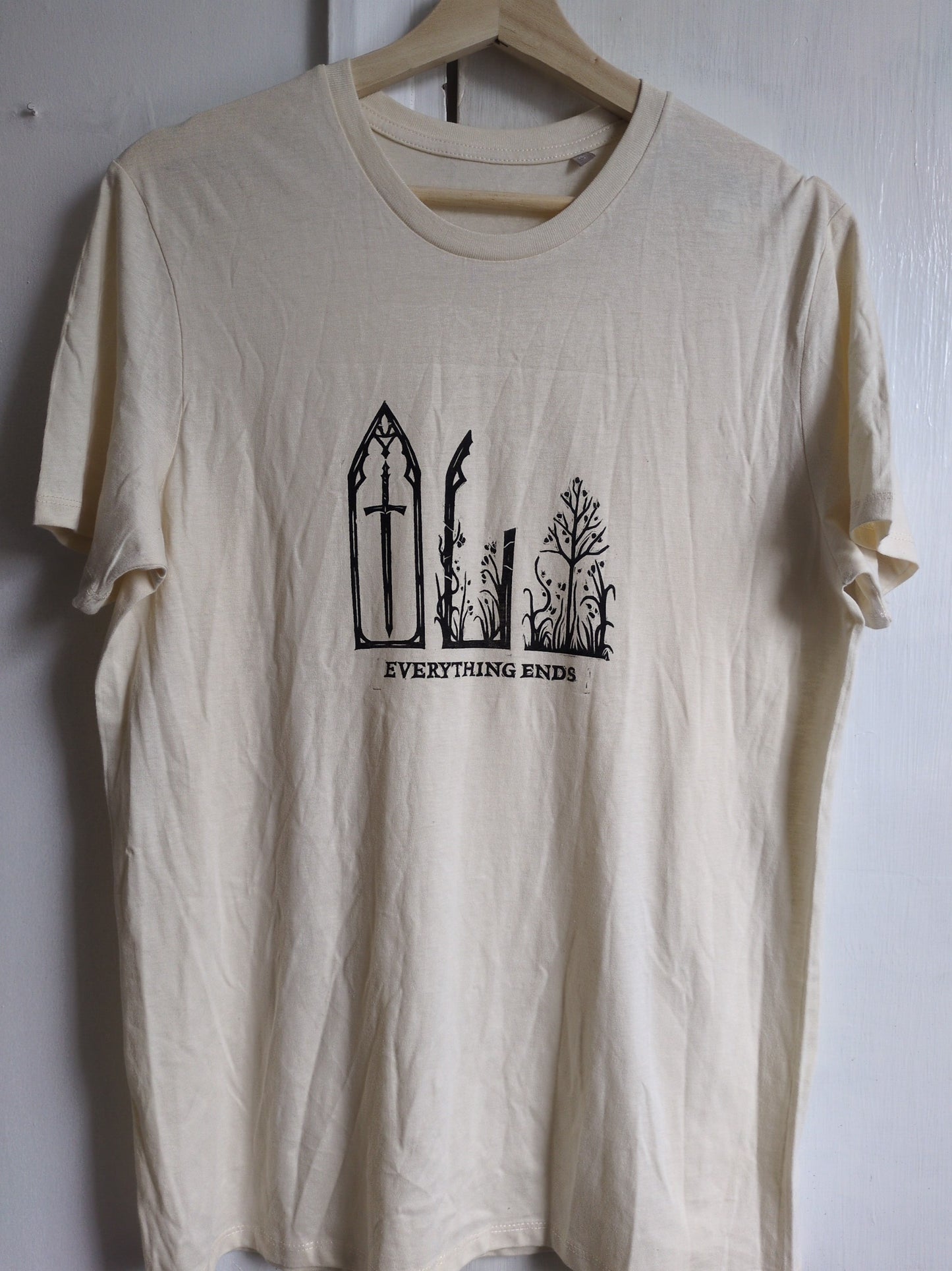 PRE-ORDER 'Everything Ends' Hand-printed T-shirt