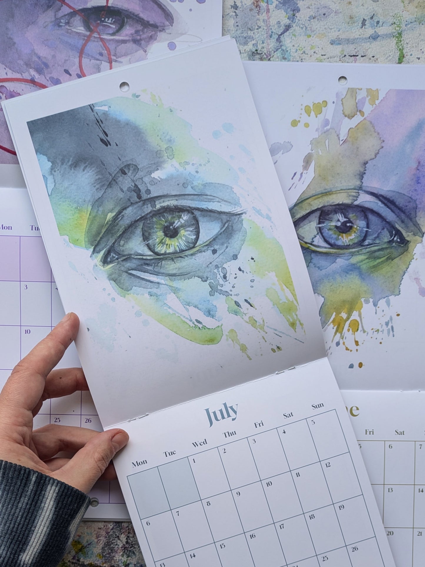 2026 Calendar - Illustrated Eyes