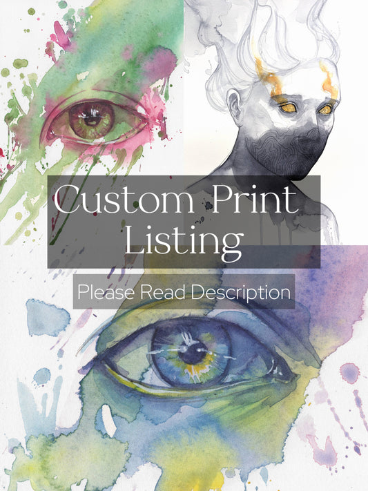 CUSTOM PRINT  | A5 or A4 Art Print | Please Read