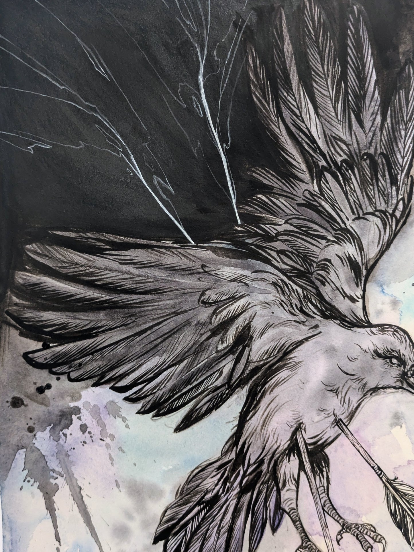 Fallen Raven | Original Painting