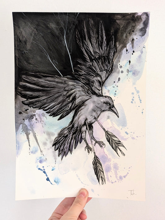 Fallen Raven | Original Painting