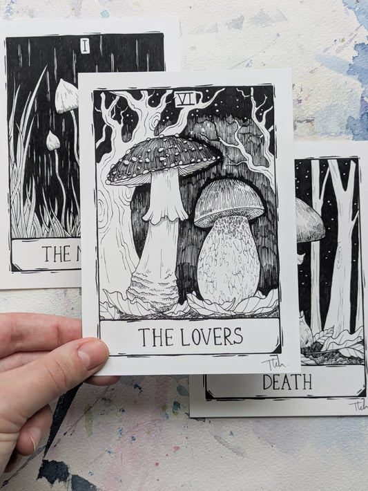 The Lovers - Mushroom Tarot