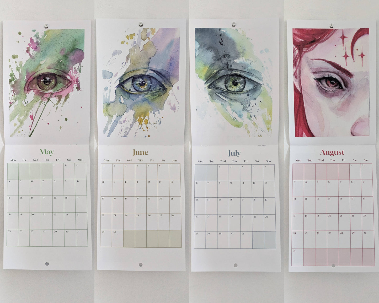 2026 Calendar - Illustrated Eyes