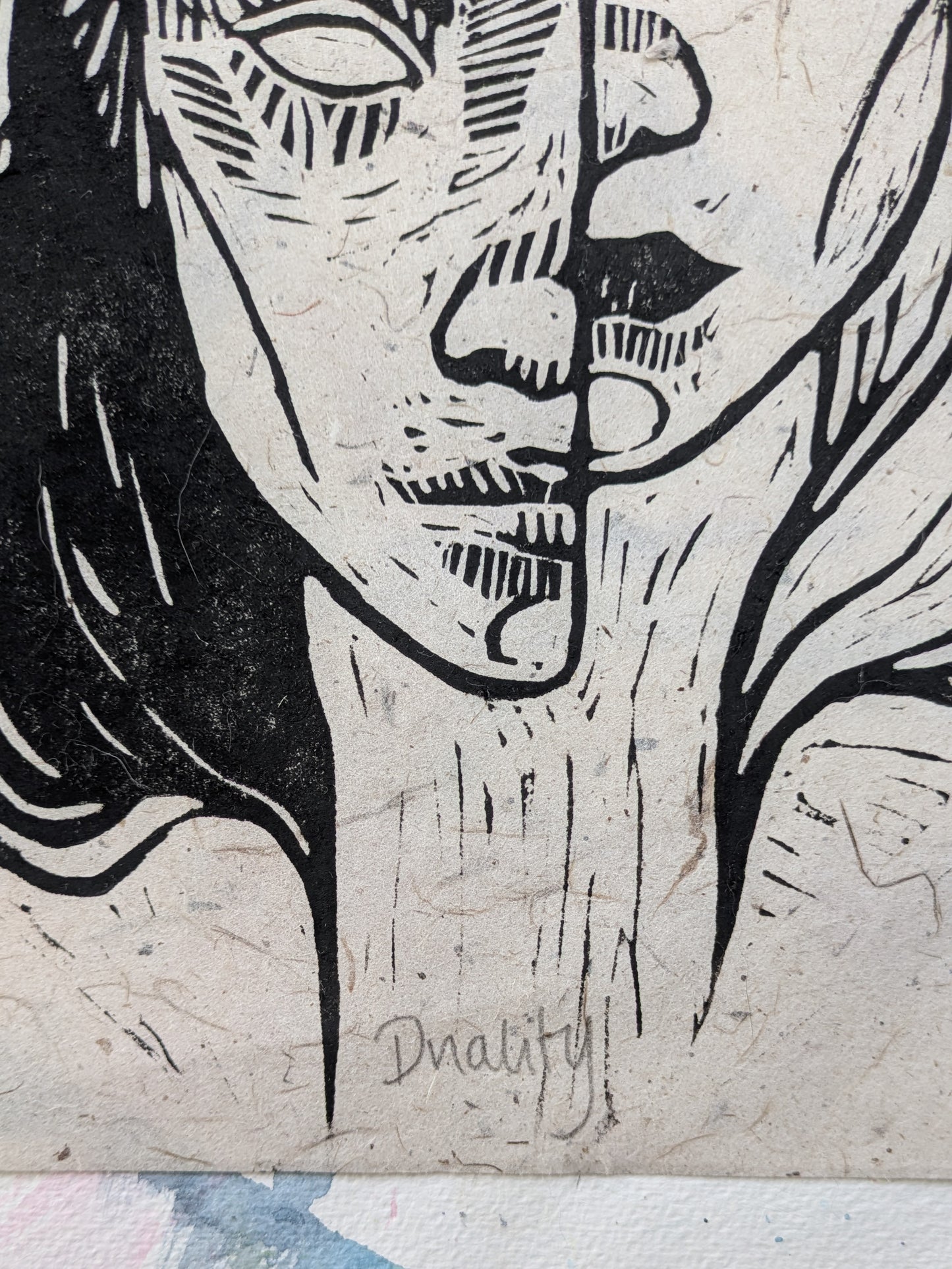 Duality | Original Lino Print