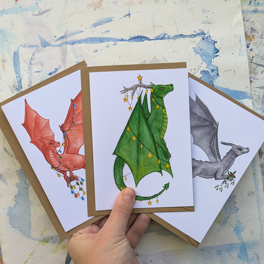 Festive Dragon Card Bundle