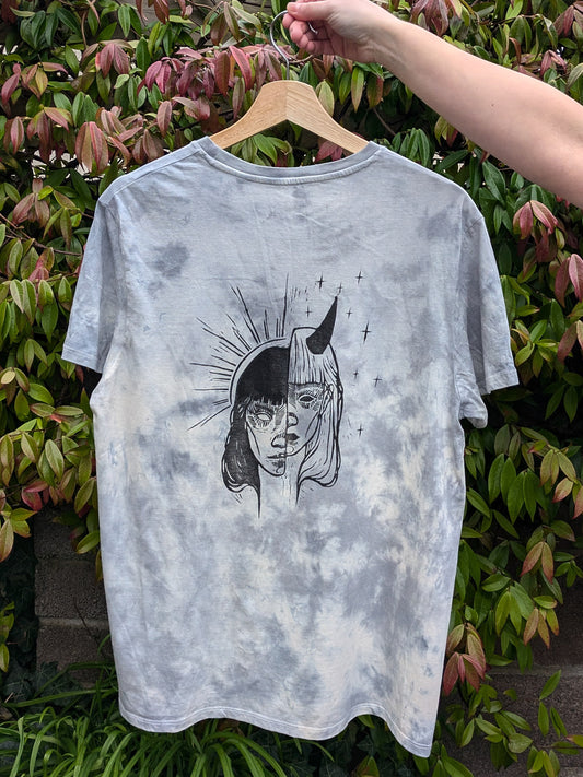 'Duality' Hand-printed T-shirt