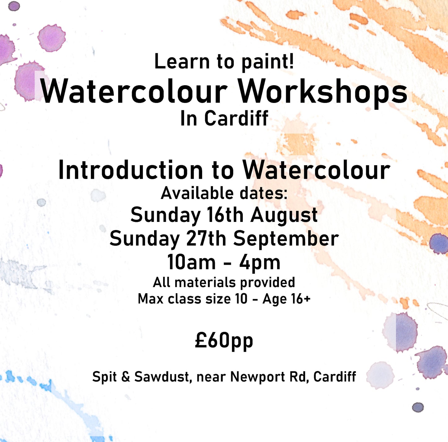 Watercolour Workshops