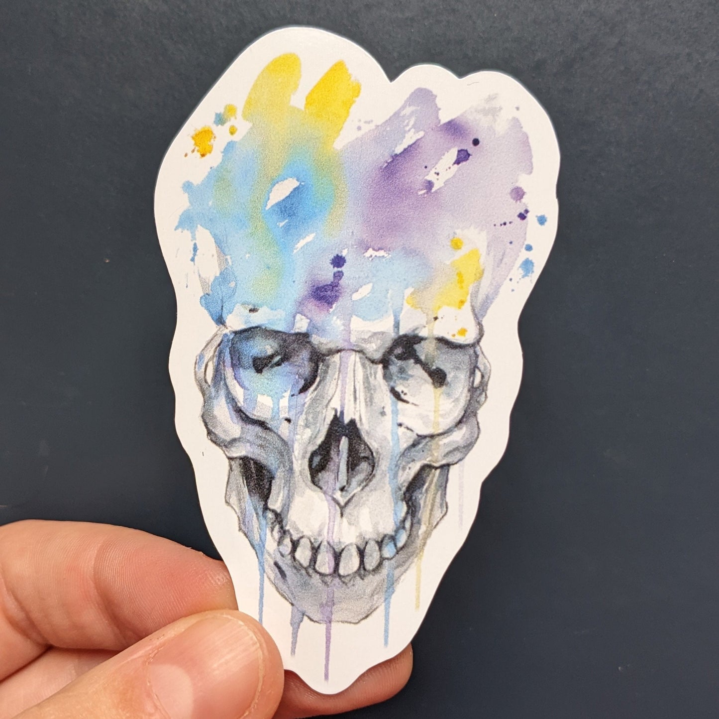 Mind Blown Skull Sticker