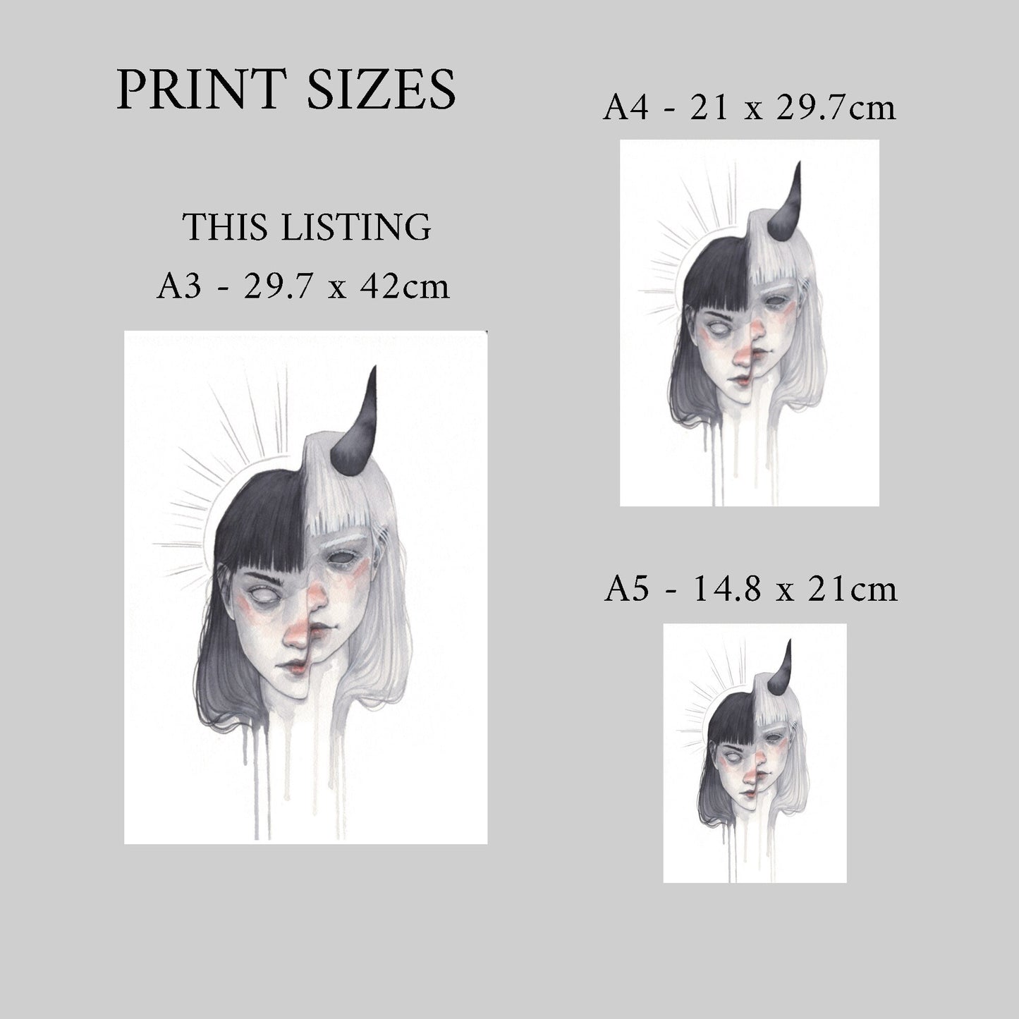 A3 'Infernal Fury' Art Print