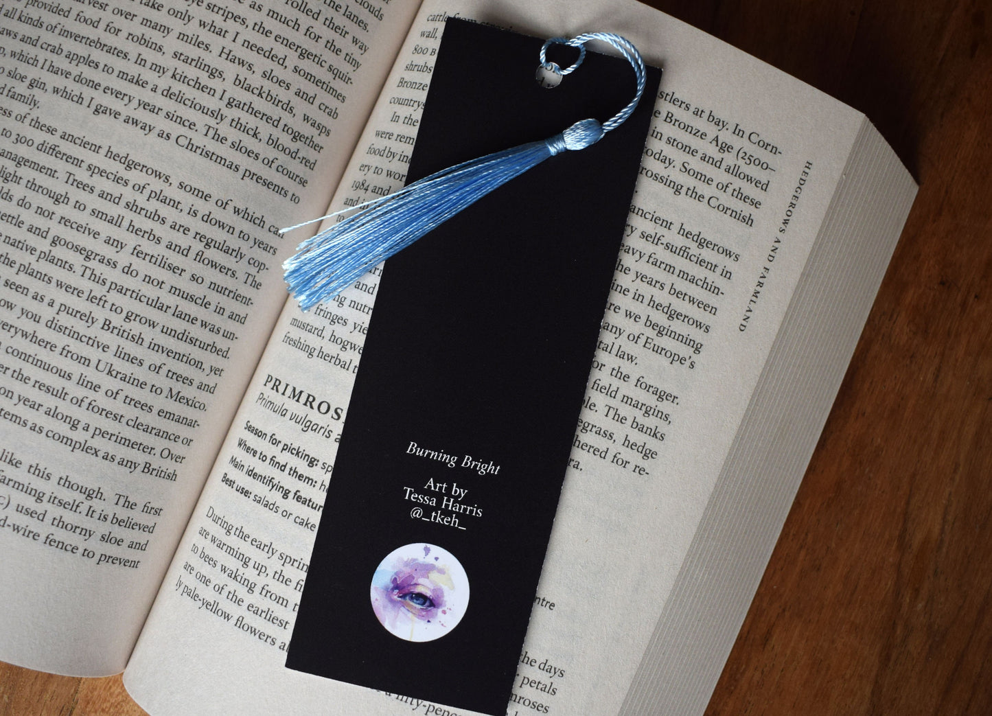 Burning Bright Tiger Bookmark