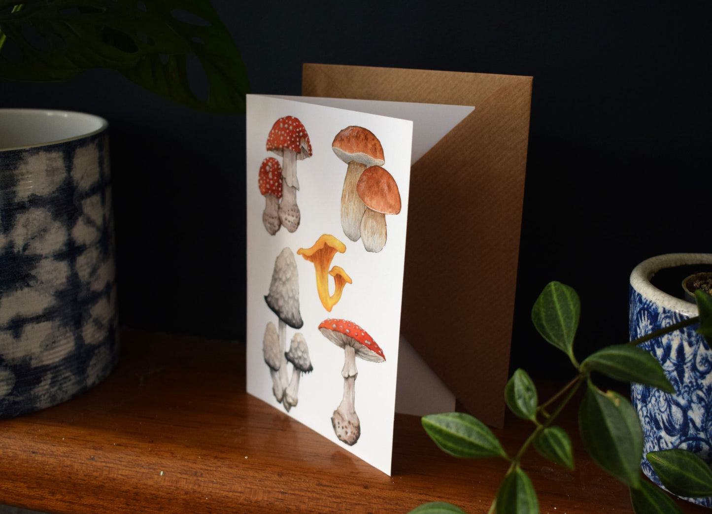 British Mushrooms Greeting Card