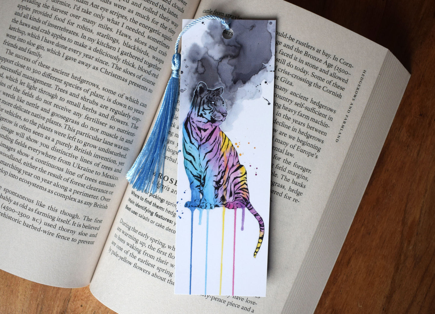 Burning Bright Tiger Bookmark