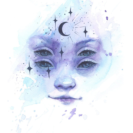 Starry Eyed Stranger | A5 or A4 Art Print