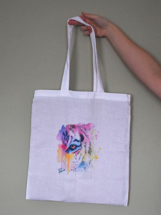 Watercolour Tiger tote bag